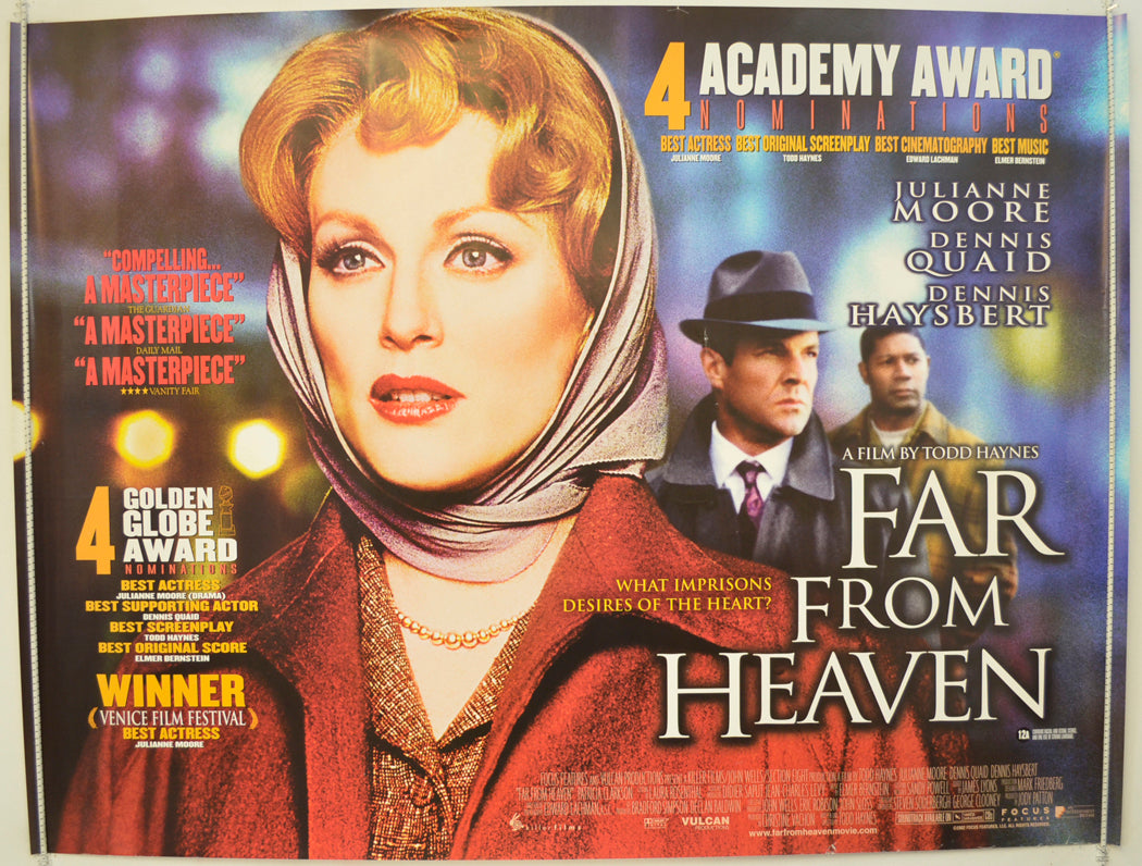 Far From Heaven  Original Quad Poster - Film Poster - Movie Poster