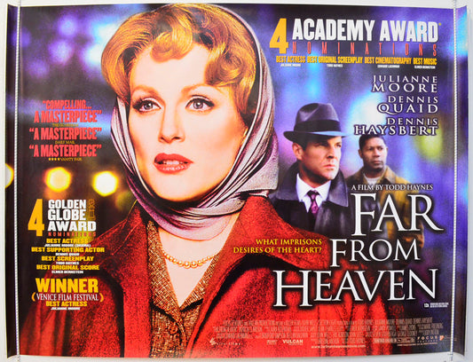 Far From Heaven Original British Quad Poster - Film Poster - Movie Poster 