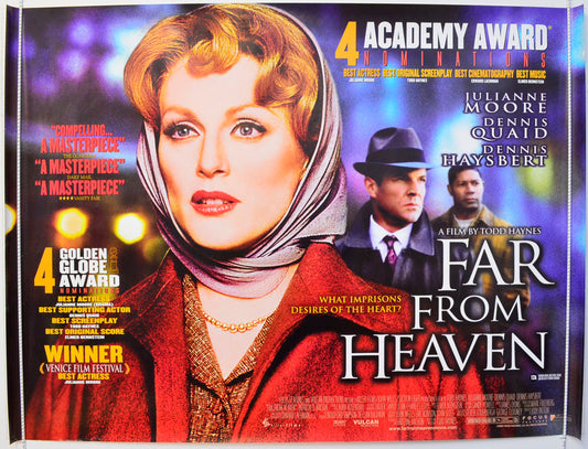 Far From Heaven Original British Quad Poster - Film Poster - Movie Poster 