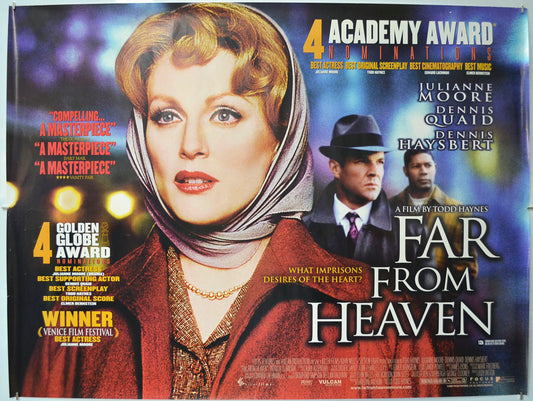 Far From Heaven  Original Quad Poster - Film Poster - Movie Poster