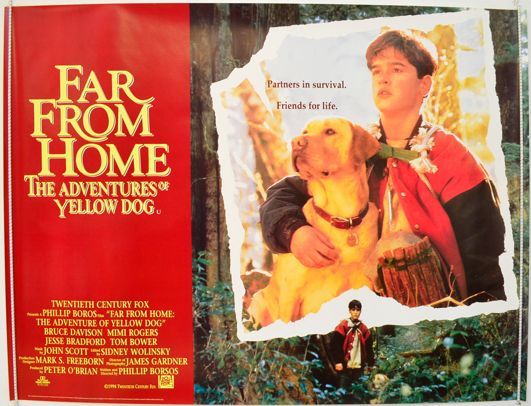 Far From Home - The Adventures Of Yellow Dog  Original British Quad Poster - Film Poster - Movie Poster 