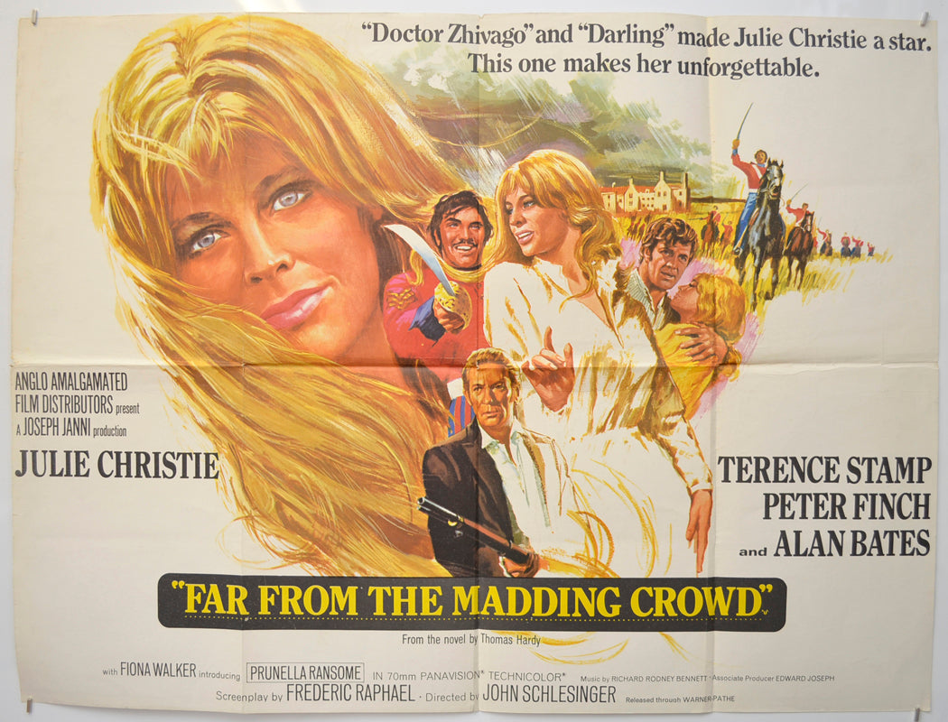 Far From The Madding Crowd Original Quad Poster - Film Poster - Movie Poster  