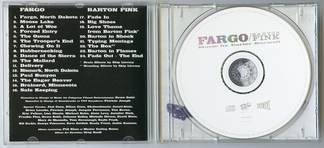 FARGO Original CD Soundtrack (Inside) 