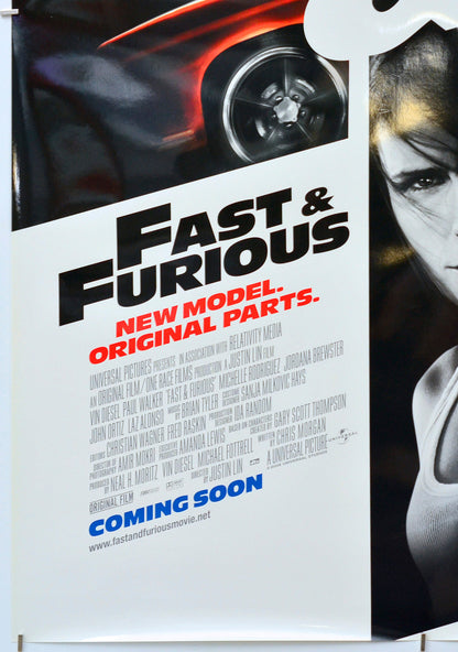 Fast And Furious (Bottom Left) Cinema One Sheet Movie Poster 