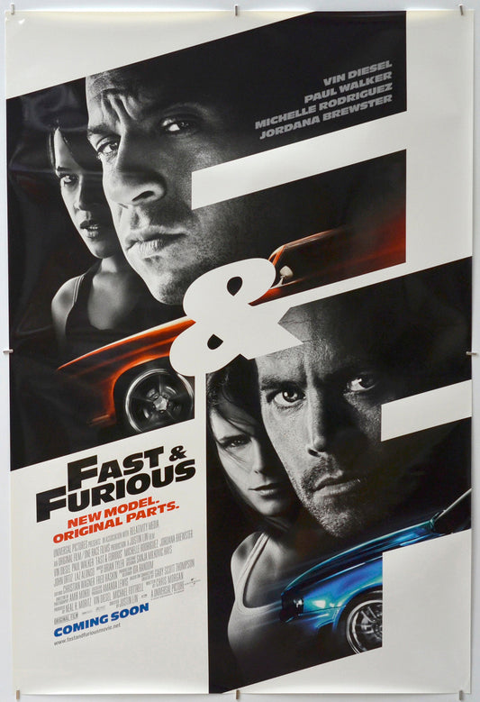 Fast And Furious - Original One Sheet Poster - Film Poster - Movie Poster 