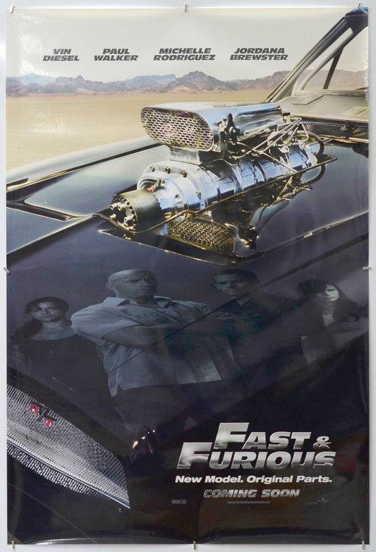 Fast And Furious - Original One Sheet Poster - Film Poster - Movie Poster 