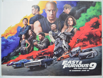 Fast And Furious 9 (Teaser / Advance Version) Original Quad Poster - Film Poster - Movie Poster