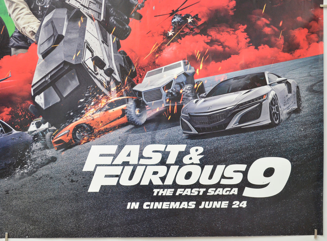 FAST AND FURIOUS 9 (Bottom Right) Cinema Quad Movie Poster 