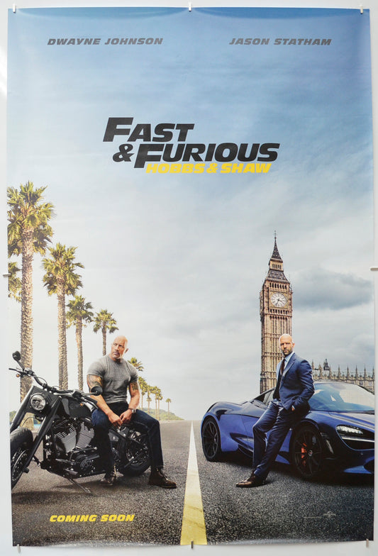 Fast and Furious: Hobbs and Shaw (Teaser / Advance Version) Original One Sheet Poster - Film Poster - Movie Poster