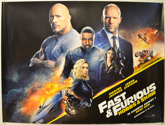 Fast and Furious: Hobbs and Shaw Original Quad Poster - Film Poster - Movie Poster