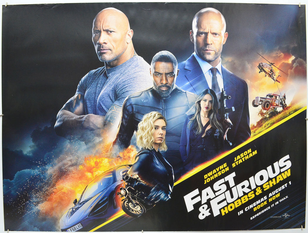 Fast and Furious: Hobbs and Shaw  Original Quad Poster - Film Poster - Movie Poster