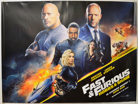 Fast and Furious: Hobbs and Shaw Original Quad Poster - Film Poster - Movie Poster