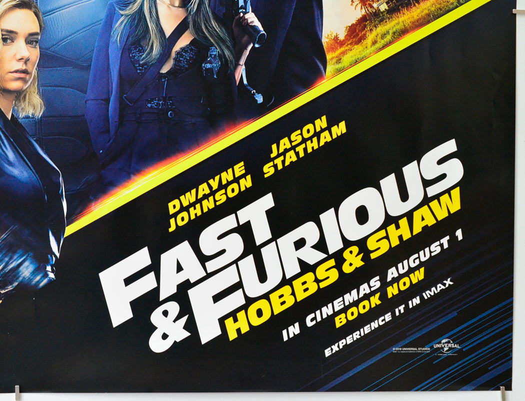 Fast and Furious: Hobbs and Shaw (Bottom Right) Cinema Quad Movie Poster 