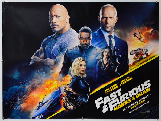 Fast and Furious: Hobbs and Shaw - Original Quad Poster - Film Poster - Movie Poster