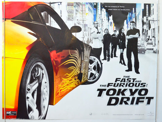 The Fast And The Furious : Tokyo Drift Original British Quad Poster - Movie Poster