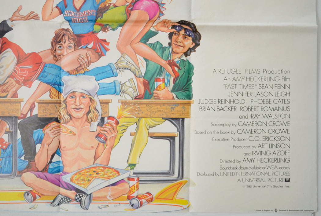 FAST TIMES AT RIDGEMONT HIGH (Bottom Right) Cinema Quad Movie Poster 