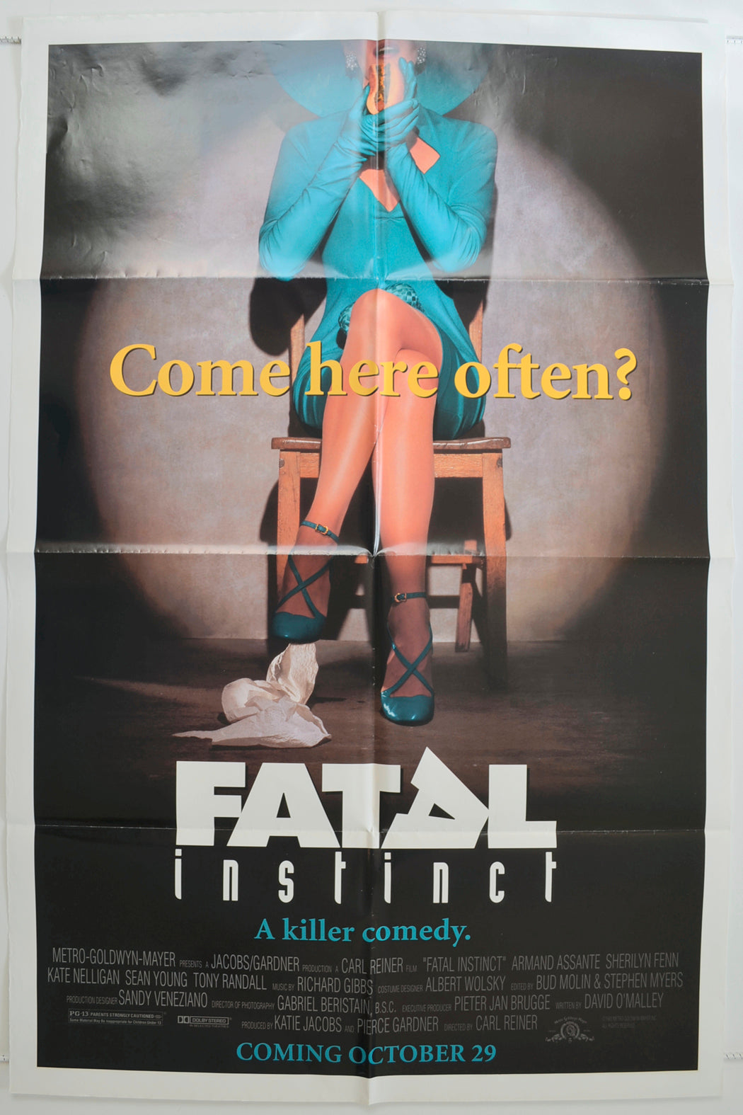 Fatal Instinct  (Teaser / Advance Poster)  Original One Sheet Poster - Film Poster - Movie Poster 