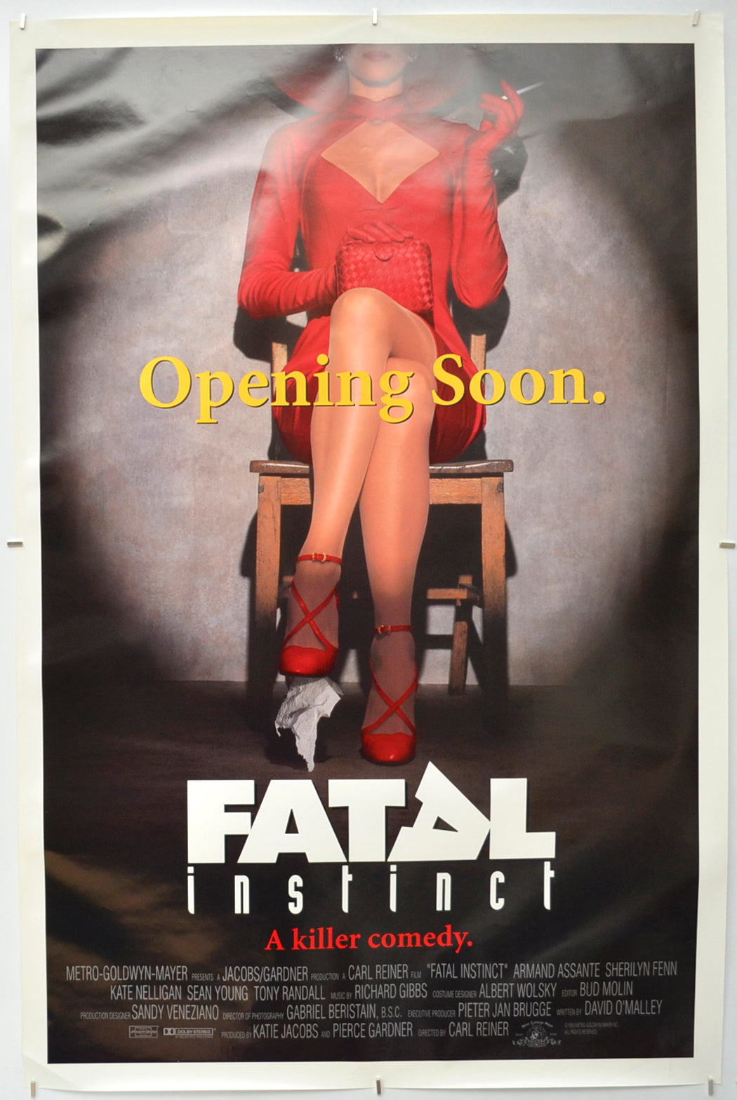 Fatal Instinct (Teaser / Advance Version) Original One Sheet Poster - Film Poster - Movie Poster