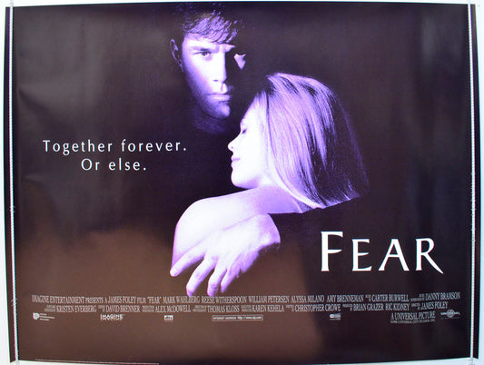 Fear   (Design 2) Original British Quad Poster - Film Poster - Movie Poster