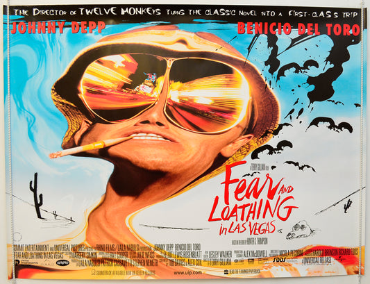 Fear And Loathing In Las Vegas Original Quad Poster - Film Poster - Movie Poster  