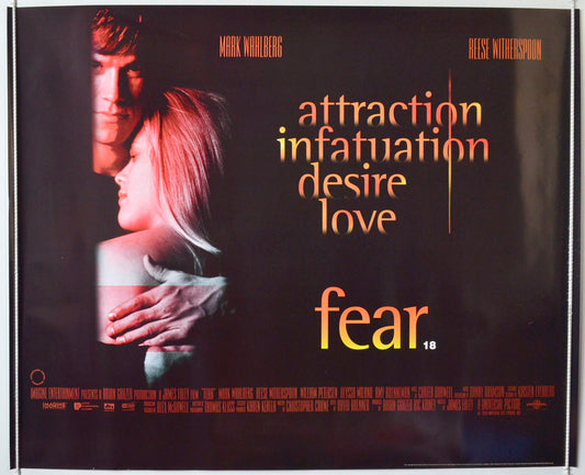 Fear Original British Quad Poster - Movie Poster