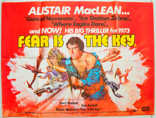 Fear Is The Key Original British Quad Poster - Film Poster - Movie Poster 