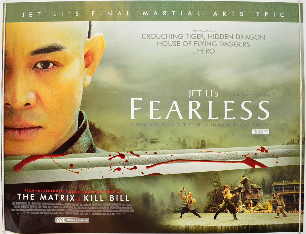 Fearless  Original British Quad Poster - Film Poster - Movie Poster 