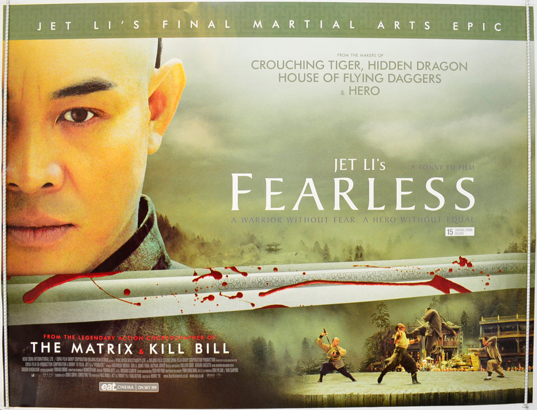 Fearless  Original British Quad Poster - Film Poster - Movie Poster 