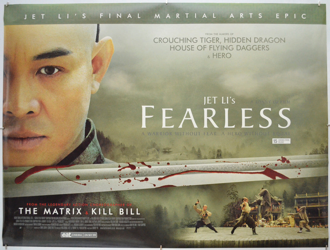 Fearless - Original Quad Poster - Film Poster - Movie Poster