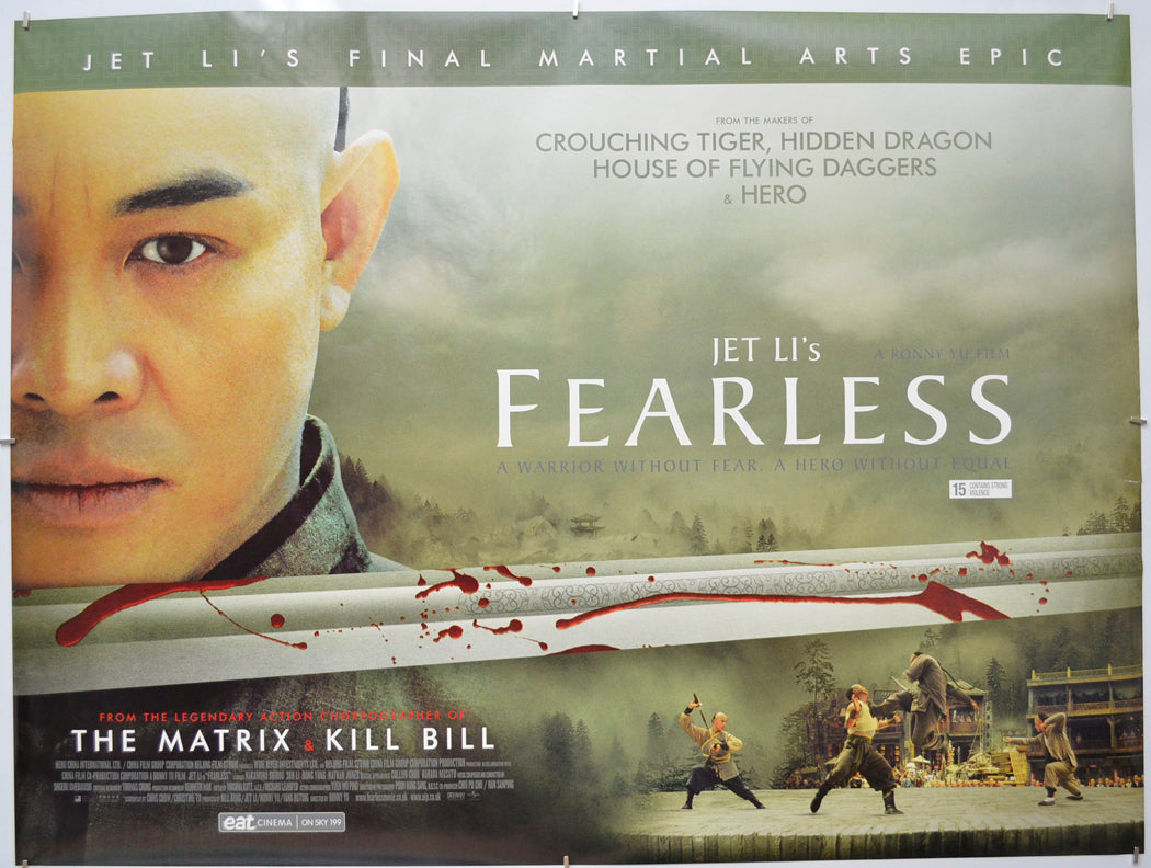 Fearless - Original Quad Poster - Film Poster - Movie Poster