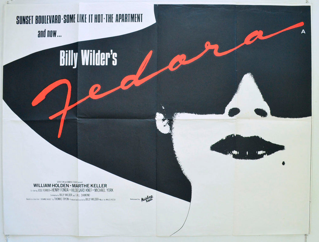 Fedora Original British Quad Poster - Film Poster - Movie Poster 