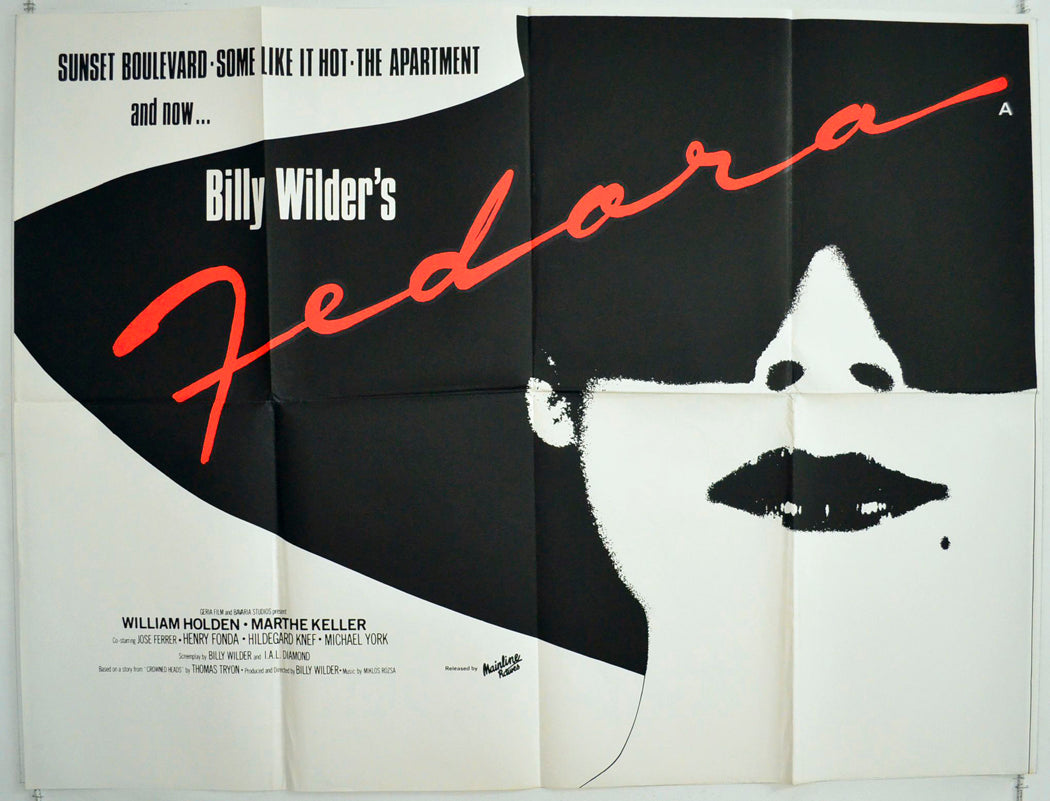 Fedora Original British Quad Poster - Film Poster - Movie Poster 