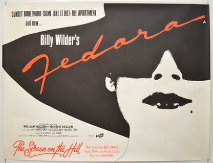 Fedora Original Quad Poster - Film Poster - Movie Poster