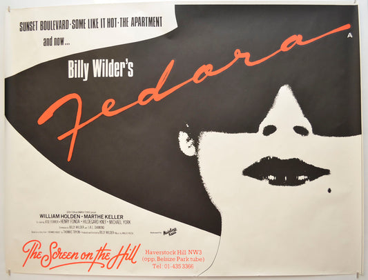 Fedora Original Quad Poster - Film Poster - Movie Poster