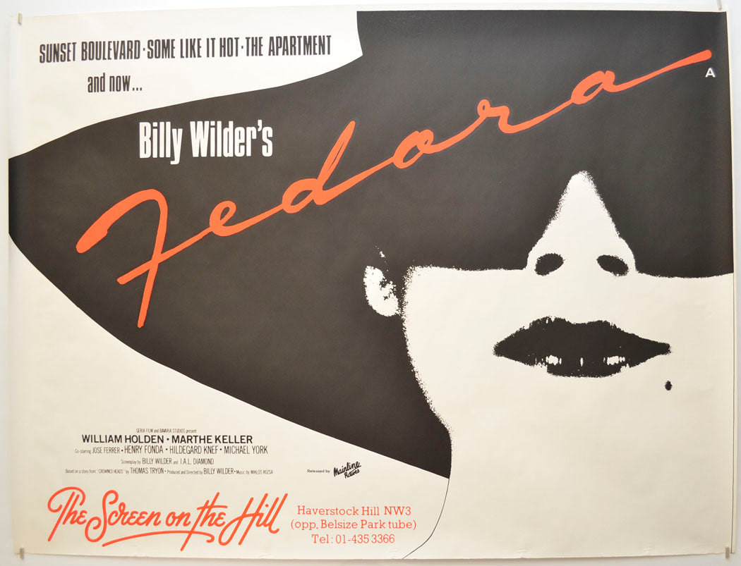 Fedora Original Quad Poster - Film Poster - Movie Poster