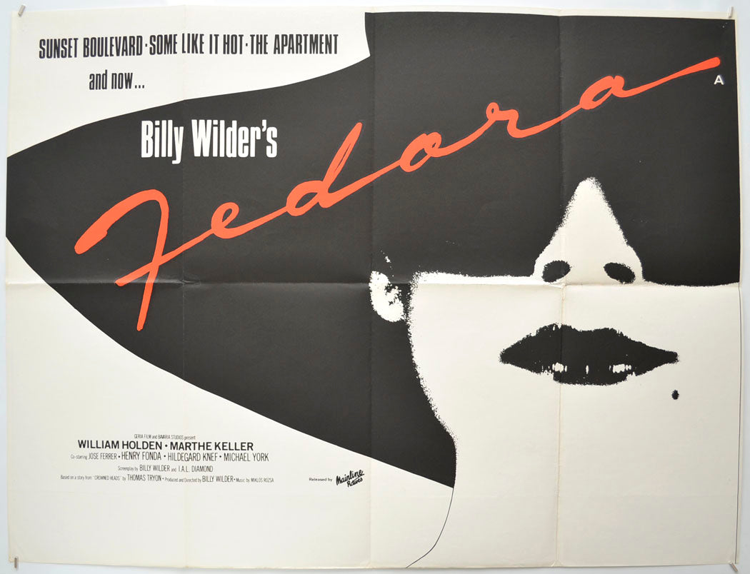 Fedora Original Quad Poster - Film Poster - Movie Poster