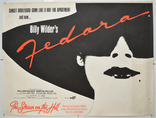 Fedora Original Quad Poster - Film Poster - Movie Poster