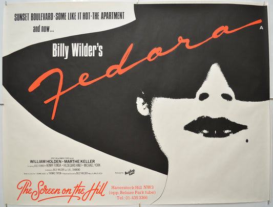 Fedora Original Quad Poster - Film Poster - Movie Poster