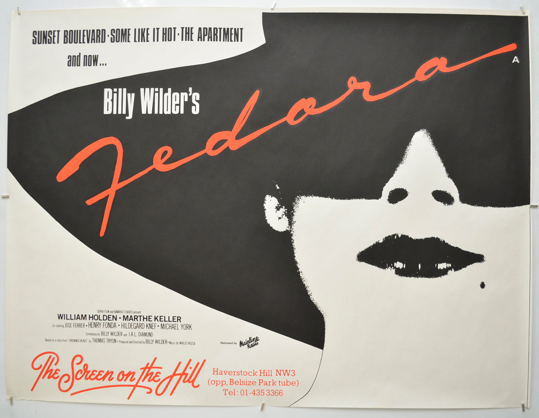 Fedora Original Quad Poster - Film Poster - Movie Poster