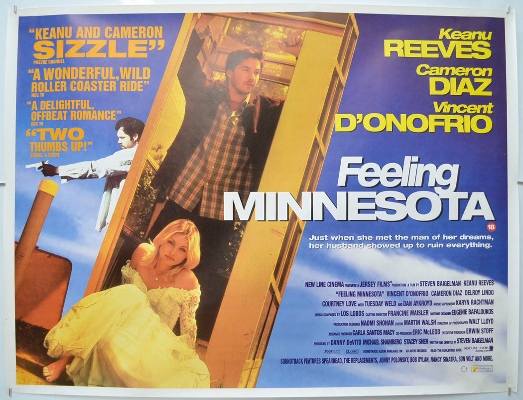 Feeling Minnesota  Original Quad Poster - Film Poster - Movie Poster