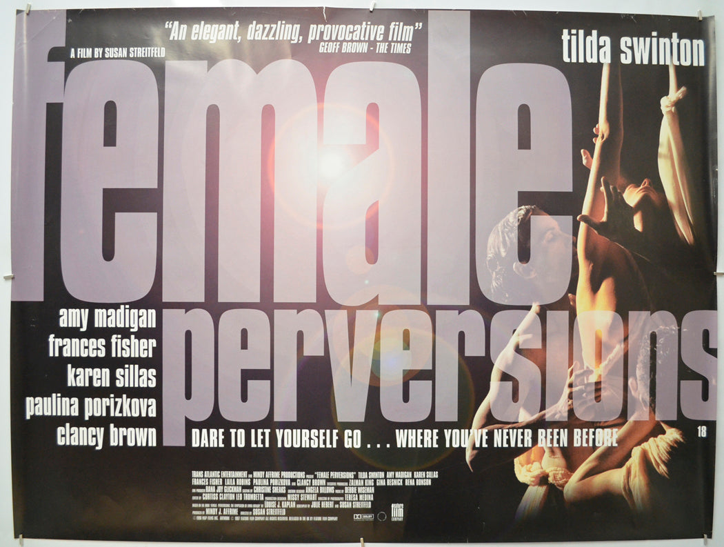 Female Perversions Original Quad Poster - Film Poster - Movie Poster