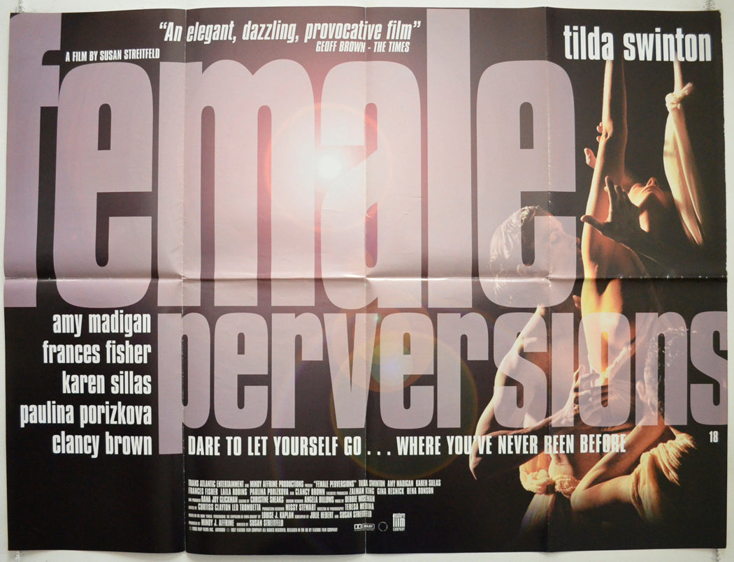 Female Perversions Original Quad Poster - Film Poster - Movie Poster  