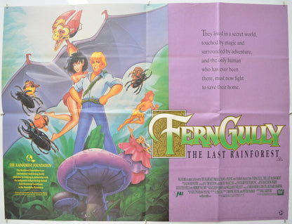 Ferngully : The Last Rainforest Original Quad Poster - Film Poster - Movie Poster