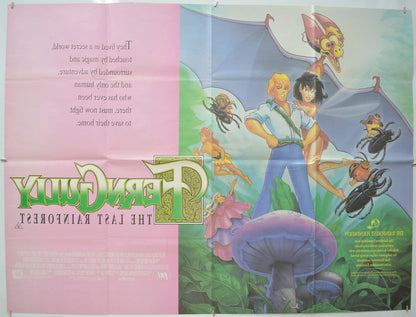 FERNGULLY : THE LAST RAINFOREST (Back) Cinema Quad Movie Poster 