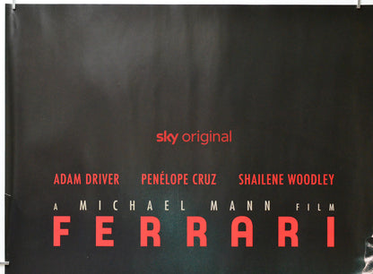 Ferrari (Top Left) Cinema Quad Movie Poster 