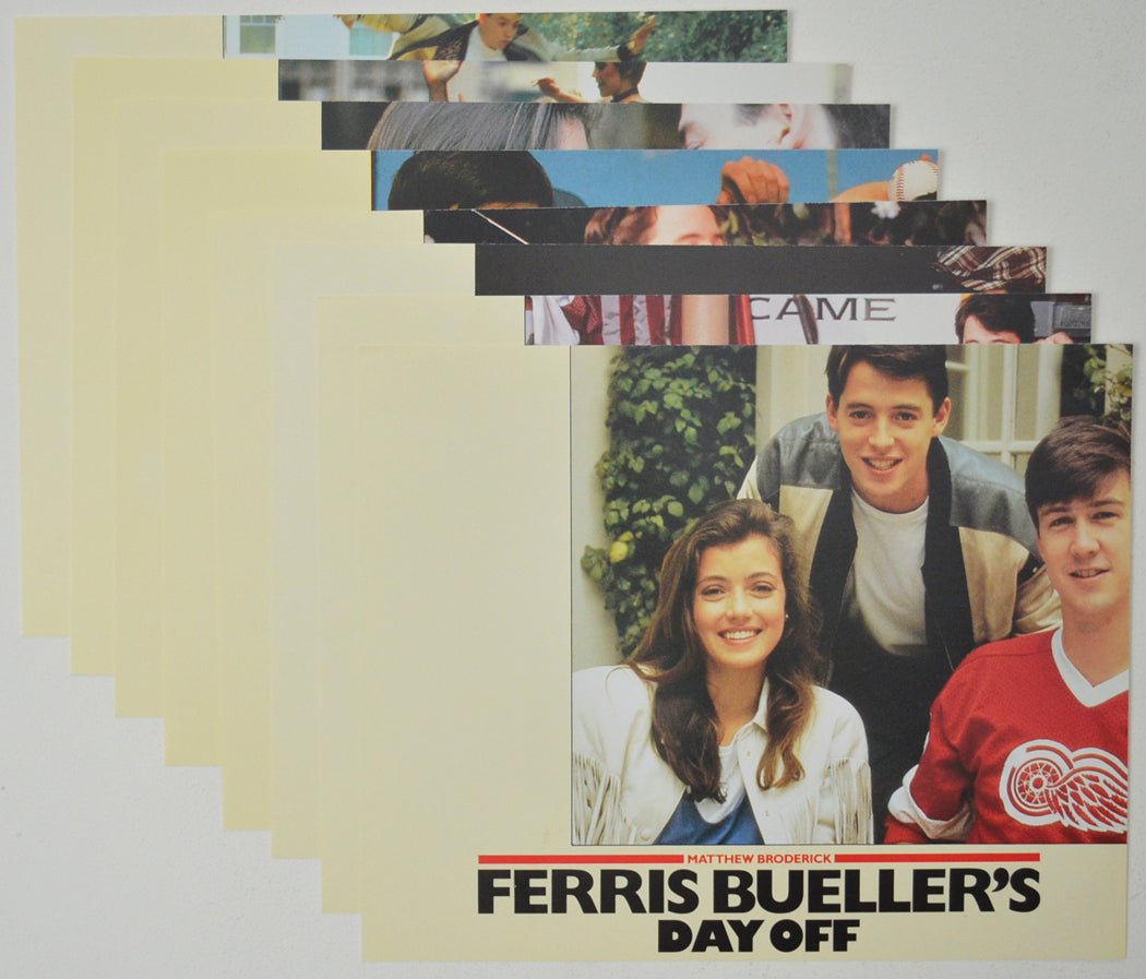 FERRIS BUELLER’S DAY OFF (Full View) Cinema Set of Colour FOH Stills / Lobby Cards  