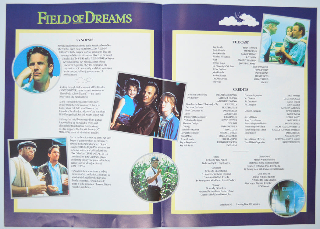 FIELD OF DREAMS Cinema Exhibitors Campaign Pressbook - INSIDE 