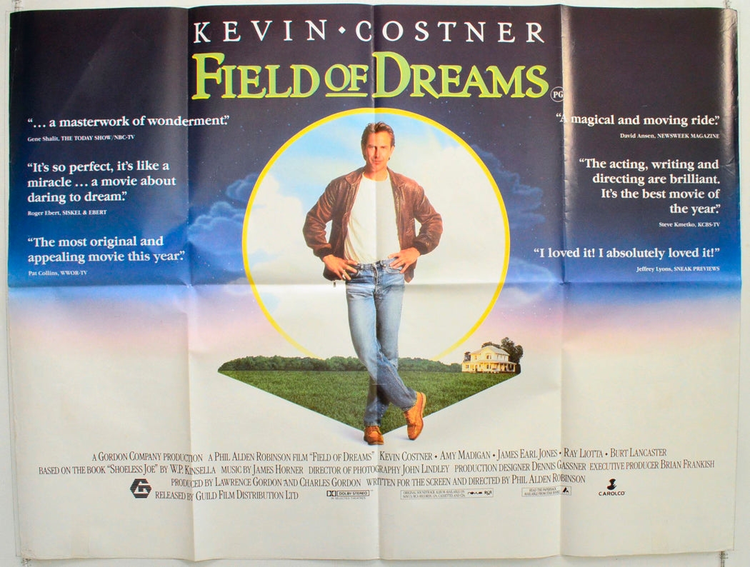 Field Of Dreams Original British Quad Poster - Film Poster - Movie Poster 