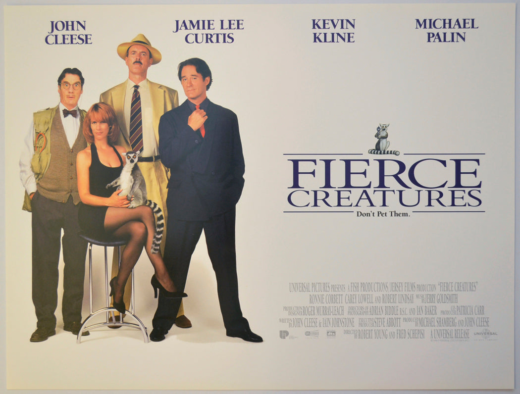 Fierce Creatures Original Mini Quad Poster - Film Poster - Movie Poster