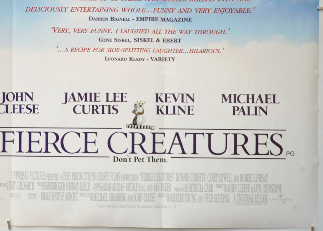 FIERCE CREATURES (Bottom Right) Cinema Quad Movie Poster 